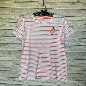 NWOT striped crew neck tee